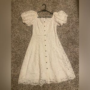 Beautiful white wedding dress